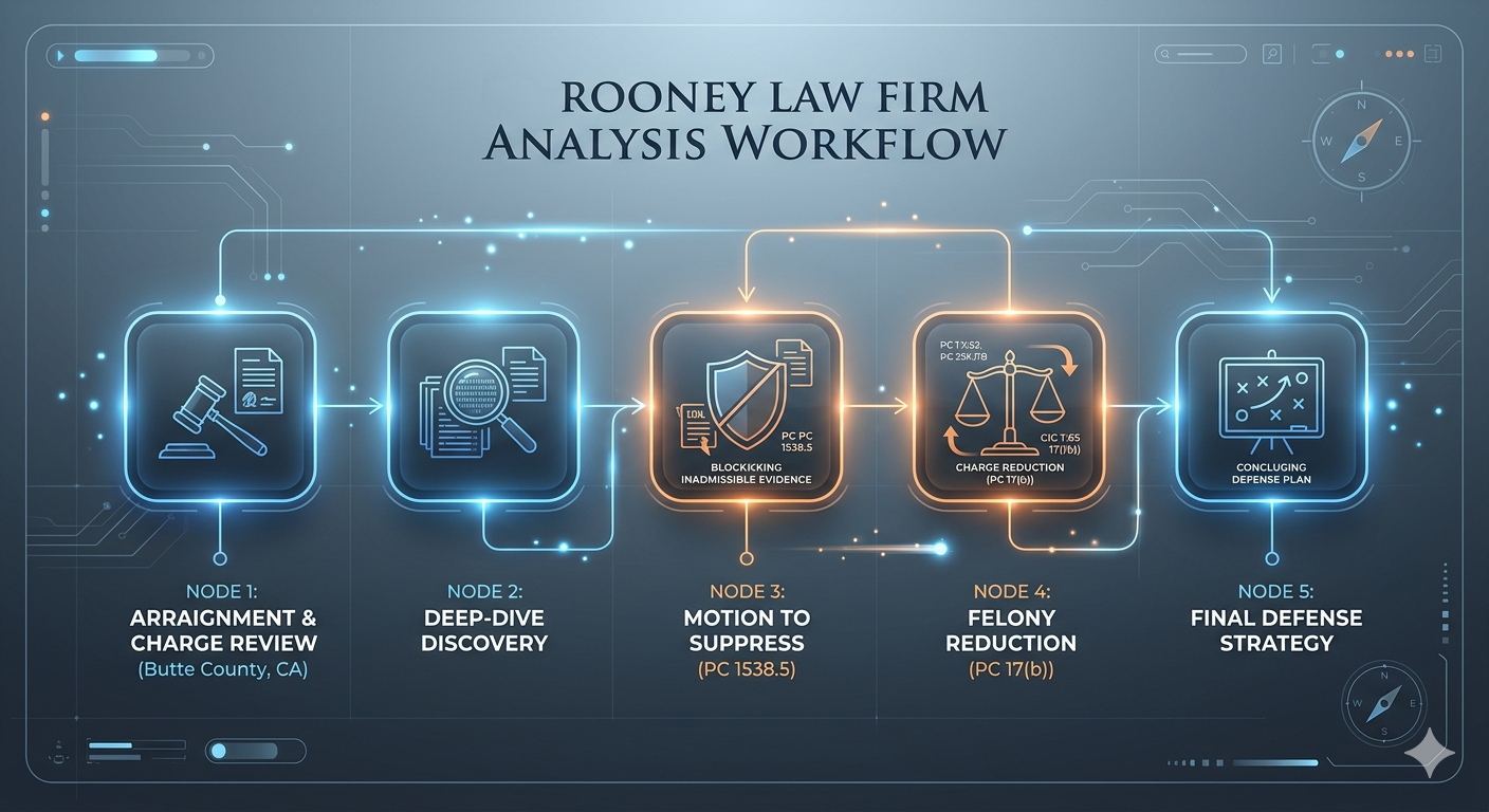 criminal defense strategy Chico case analysis workflow