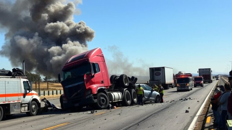 An image that shows 3 Major truck accidents in Chico California